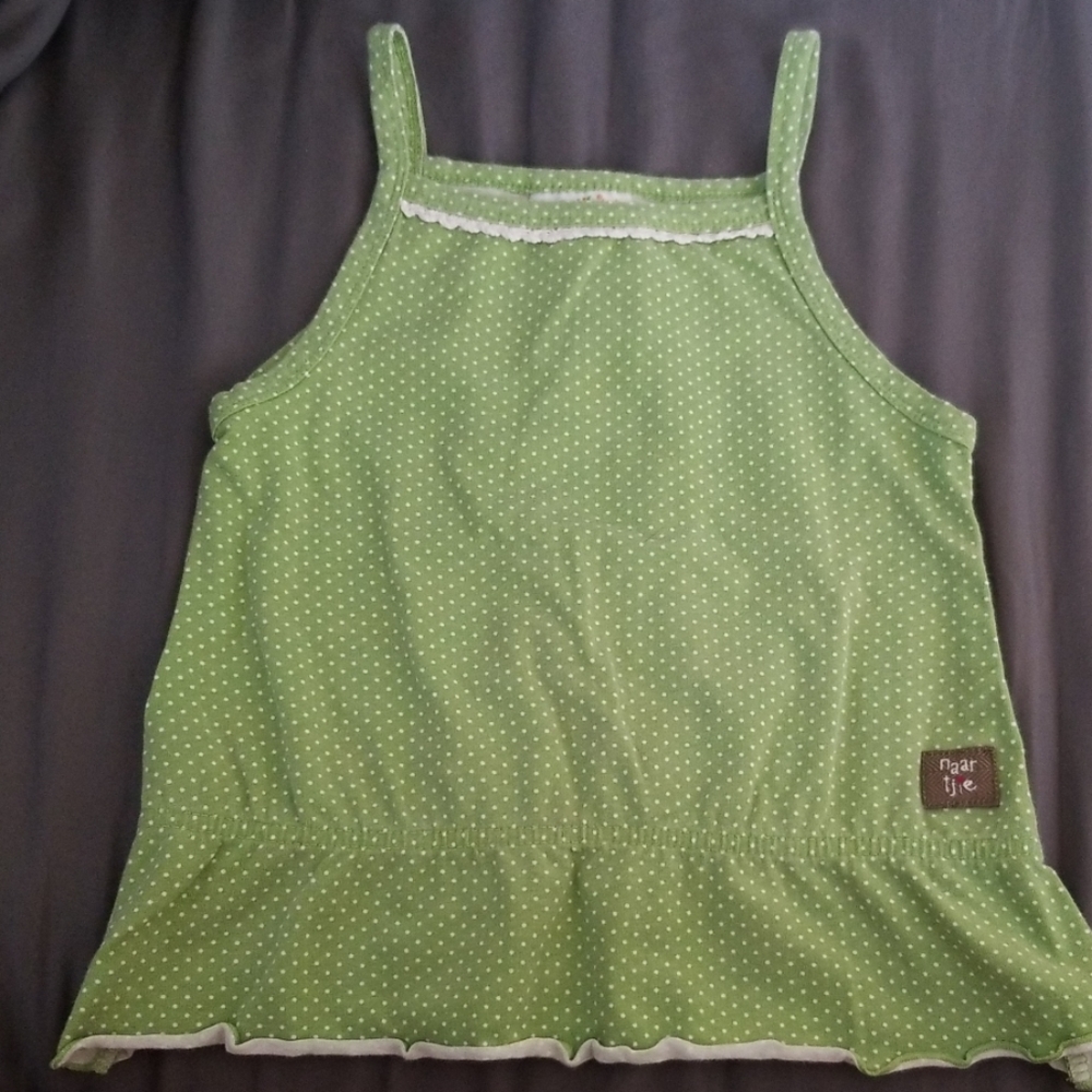 Naartjie Green polka dot Tank